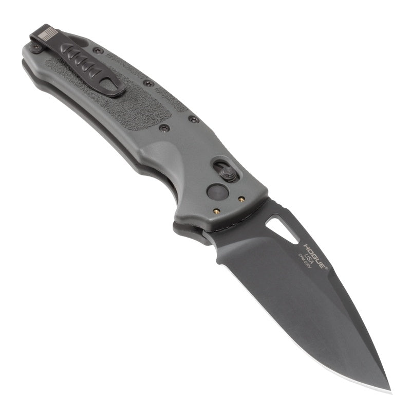 Hogue SIG K320 Tactical Folding Knife 3.5" Drop Point Gray Plain Edge  36372