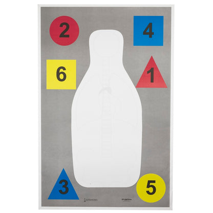 Action Target Anatomy & Command Training Multi Purpose Target 23" x 35" 100 Pack