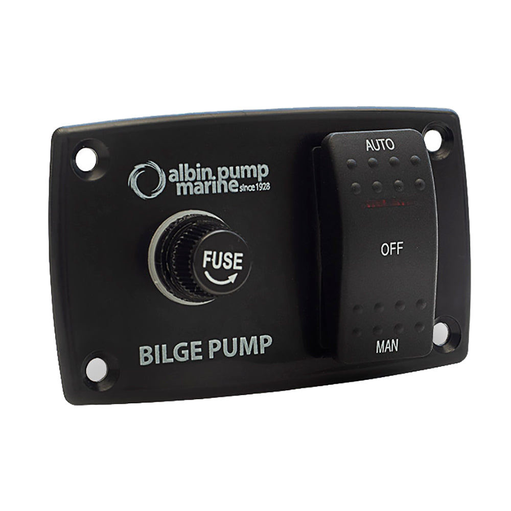 Albin Pump 3-Way Bilge Panel - 12/24V  01-66-027