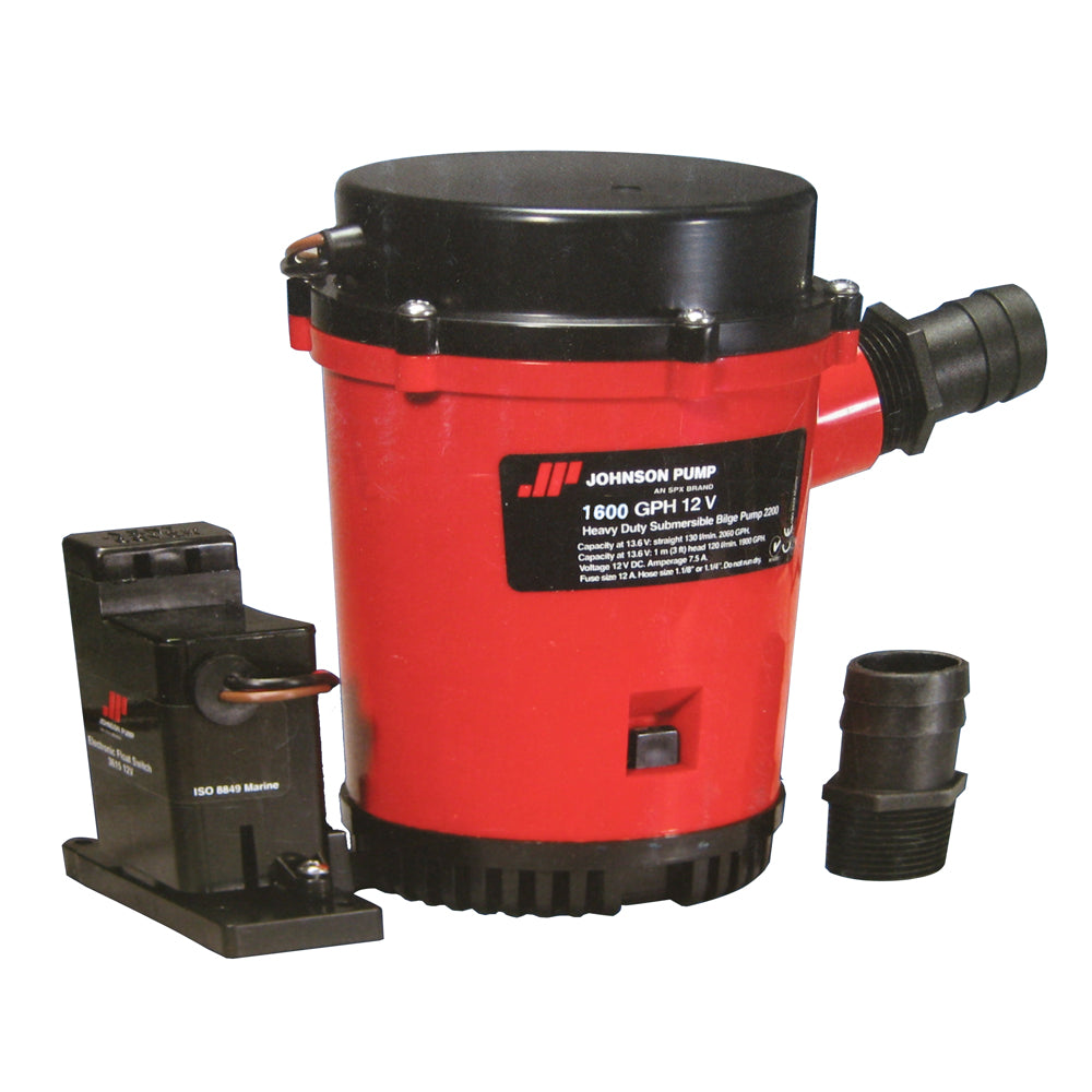 Johnson Pump 1600GPH Auto Bilge Pump w/ Mag Switch - 12V  01604-00