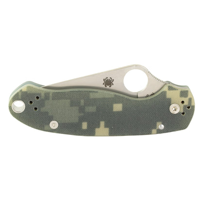 Spyderco Para 3 Folder Knife 2.95" Plain Digi Camo G-10 Handle  C223GPCMO