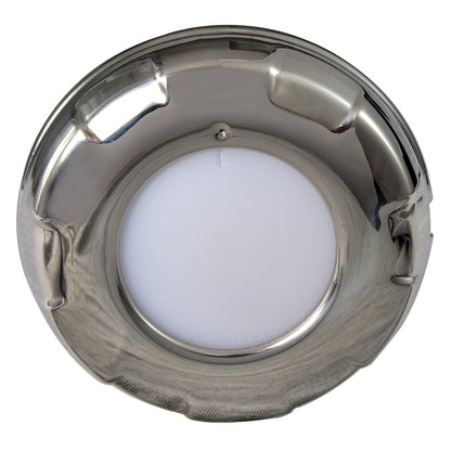 Lumitec Aurora Dome Light Polished SS Finish 2-Color White/Blue Dimming  101138