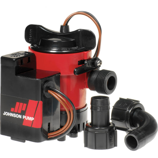Johnson Pump Cartridge Combo 1000GPH Auto Bilge Pump w/ Switch - 12V  (05903-00)