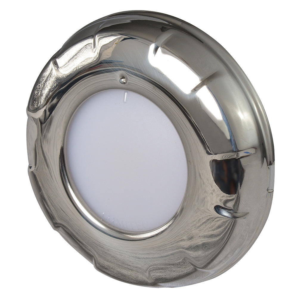Lumitec Aurora Dome Light Polished SS Finish 2-Color White/Blue Dimming  101138
