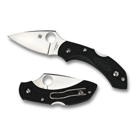Spyderco Dragonfly 2 Folder Knife 2.25" Plain Edge VG-10 Finish Black FRN Handle C28PBK2