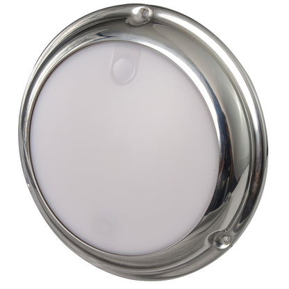 Lumitec TouchDome - Dome Light - Polished SS 2-Color White/Red Dimming  101098