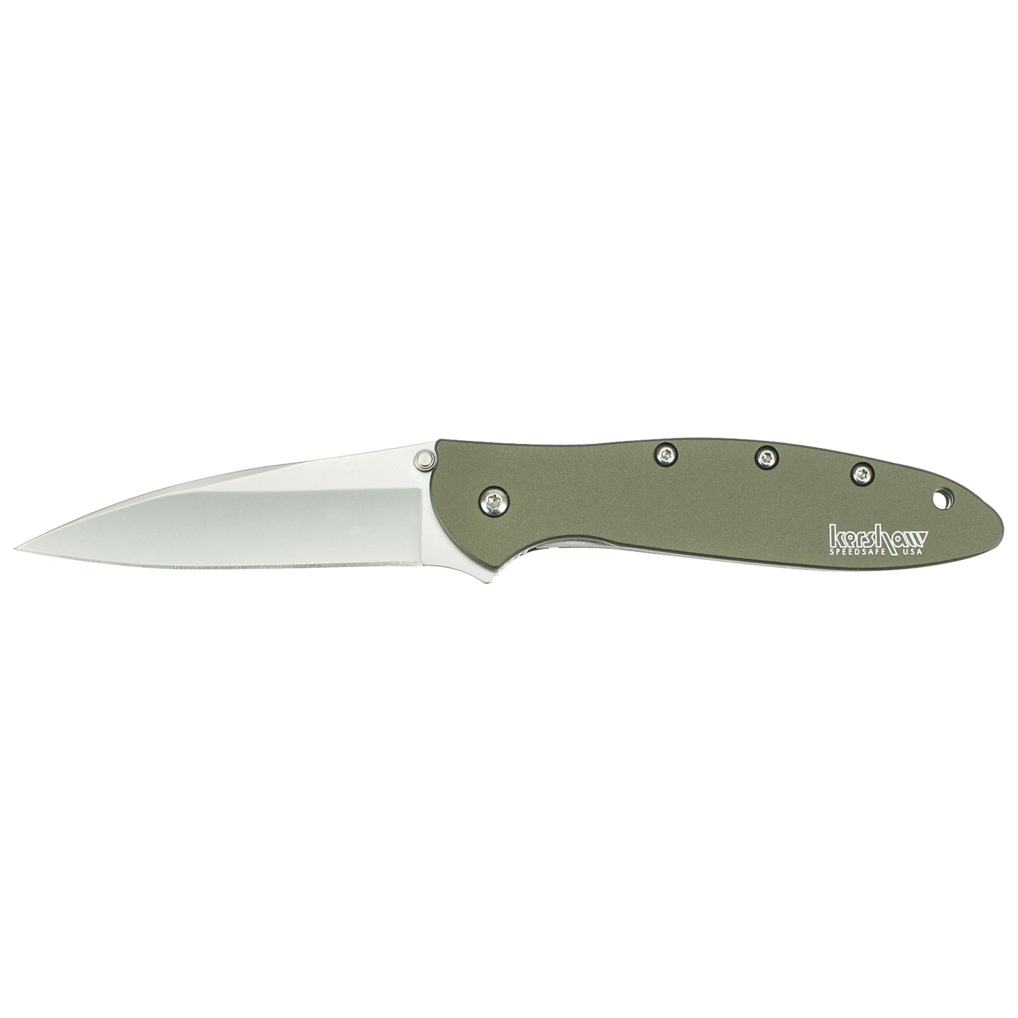 Kershaw Leek 3" Folding Knife Clip Point Thumb Plain Edge Pocket Clip  1660OL