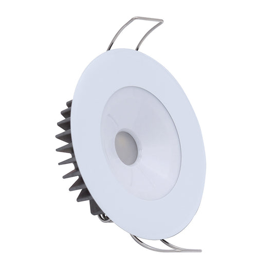 Lumitec Illusion Flush Mount LED Down Light - Spectrum RGBW - Cool White - White Housing  117127