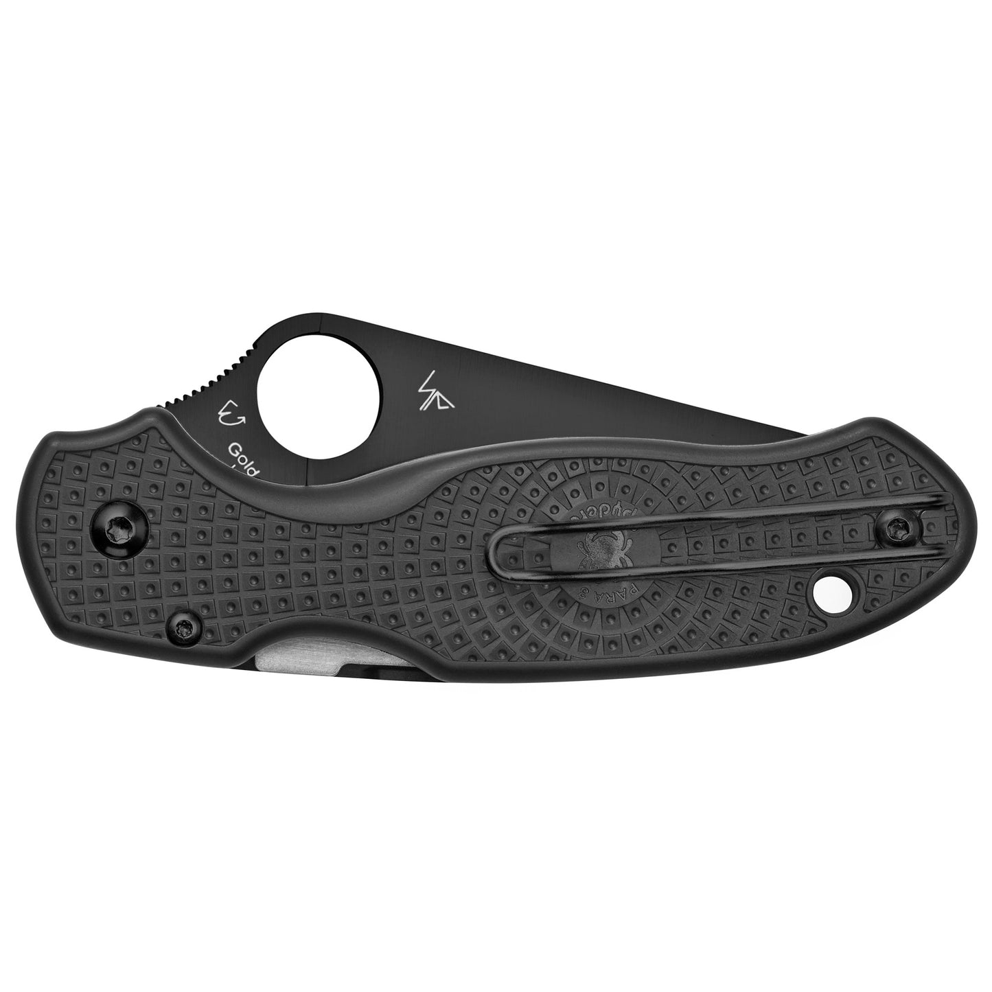 Spyderco Para 3 Lightweight Knife 2.92" Black Plain Edge FRN Handle C223PBBK