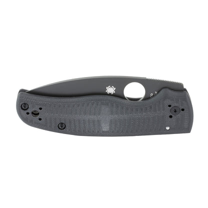 Spyderco, Shaman Salt, Folding Knife, 3.58" Drop Point Blade, 8.25" Overall Length, CPM MagnaCut Blade Steel, Plain Edge, DLC Finish, Black, G-10 Handle, Compression Lock C229GMCBKP