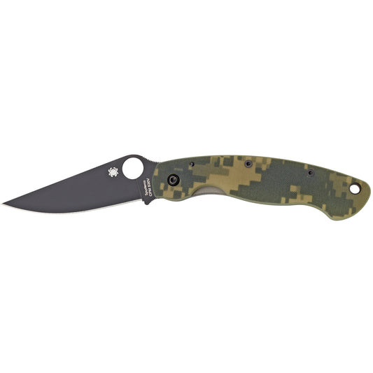Spyderco Military Model 4" Folding Knife Black CPM S30V Blade Camo G-10 Handle C36GPCMOBK