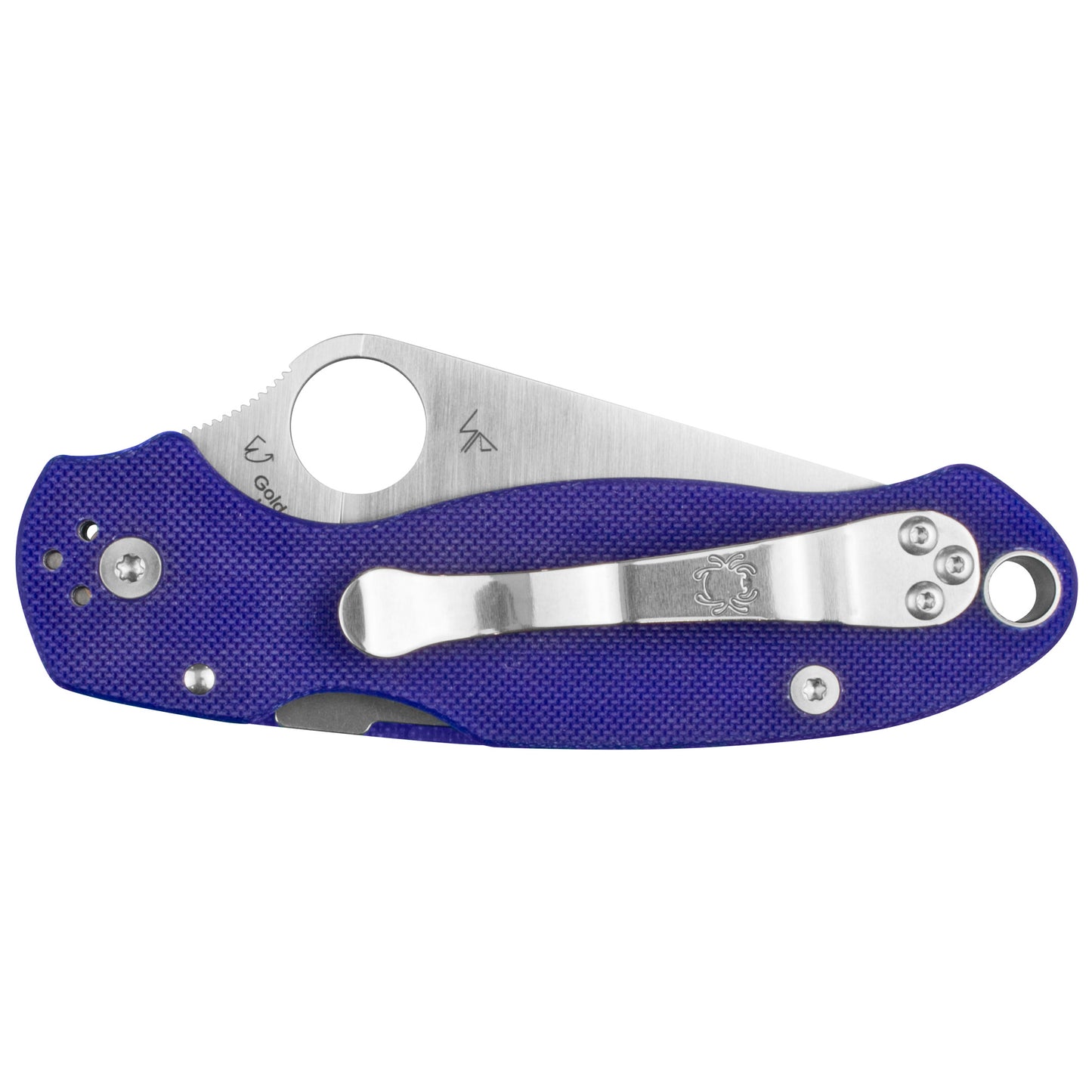 Spyderco Para Military 3 Folding Knife 2.95" CPMS110V Blade Dark Blue G-10 Handle C223GPDBL