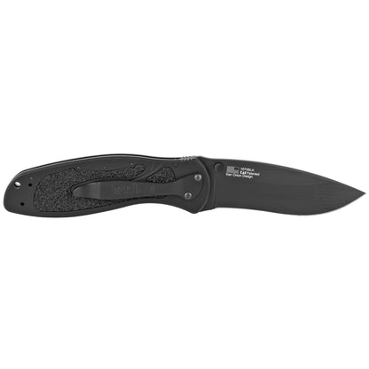 Kershaw Blur 3.375" Folding Knife Drop Point Plain Edge Aluminum Handle  1670BLK