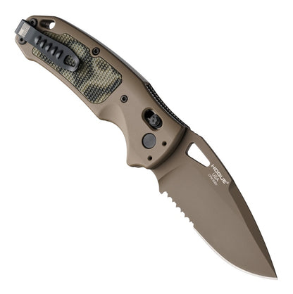 Hogue SIG K320 AXG Scorpion Folding Knife 3.5" Drop Point Cerakote Combo Edge