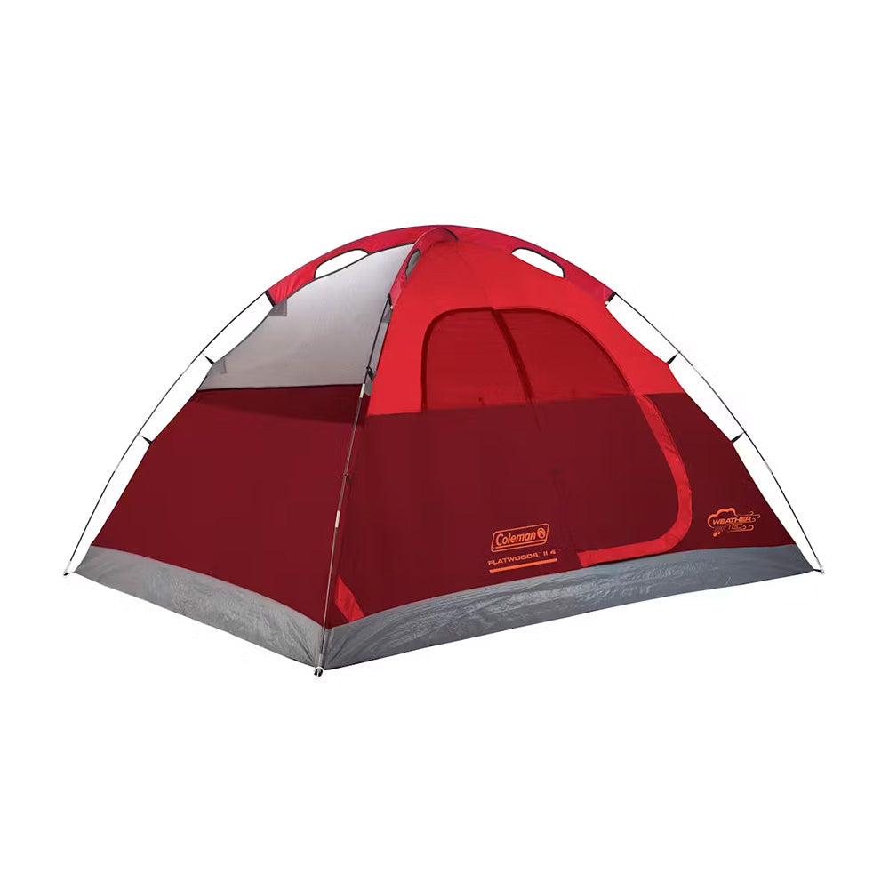 Coleman 4-Person Flatwoods II™ Lightweight Dome Camping Tent - Red  2207389