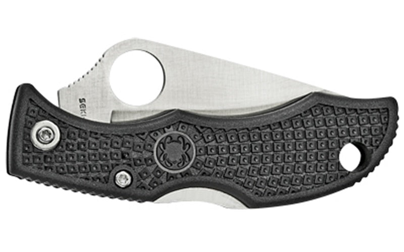 Spyderco Ladybug 3 Folder Knife 1.938" Plain Edge Black FRN Handle  LBKP3