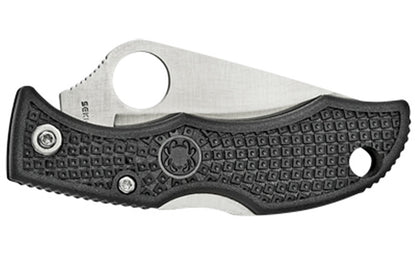 Spyderco Ladybug 3 Folder Knife 1.938" Plain Edge Black FRN Handle  LBKP3