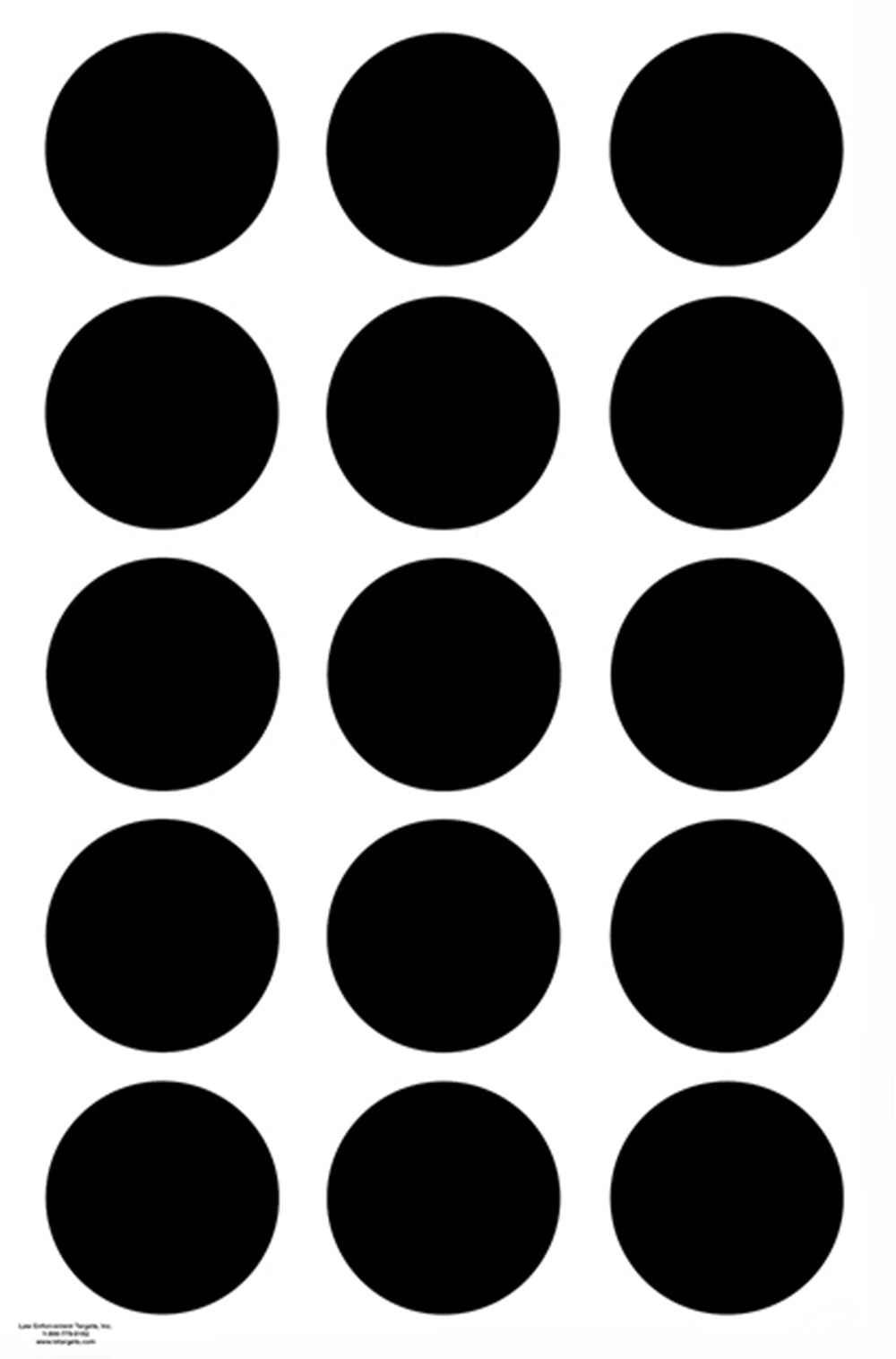 Action Target Military 6" Dot Training Targets 23" x 35" 100 Per Box  VB-6-100