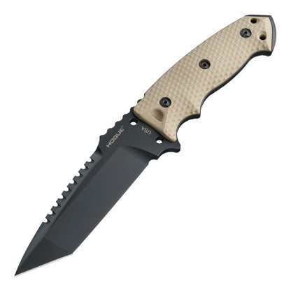 Hogue EX-F01 Fixed Blade Knife 5.5" Tanto Blade with Broad Rear Saw Teeth  35127