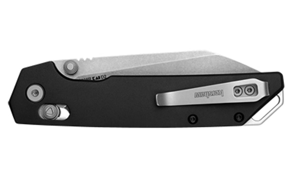 Kershaw Iridium Folding Knife Reverse Tanto Plain Edge D2 Steel 3.4" Blade 2038R
