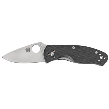 Spyderco Persistence 2.75" Folding Knife Clip Point Plain Edge 8Cr13MoV/Satin Black G10 Handle Lock Blade/Pocket Clip C136GP