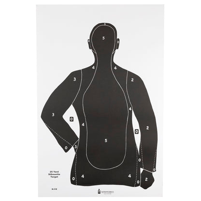 Action Target B-21E Black Paper Target 23" x 35"  100 Per Box B-21EBLACK-100