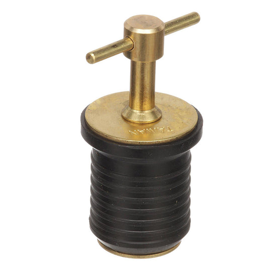 Attwood T-Handle Brass Drain Plug - 1" Diameter  7526A7