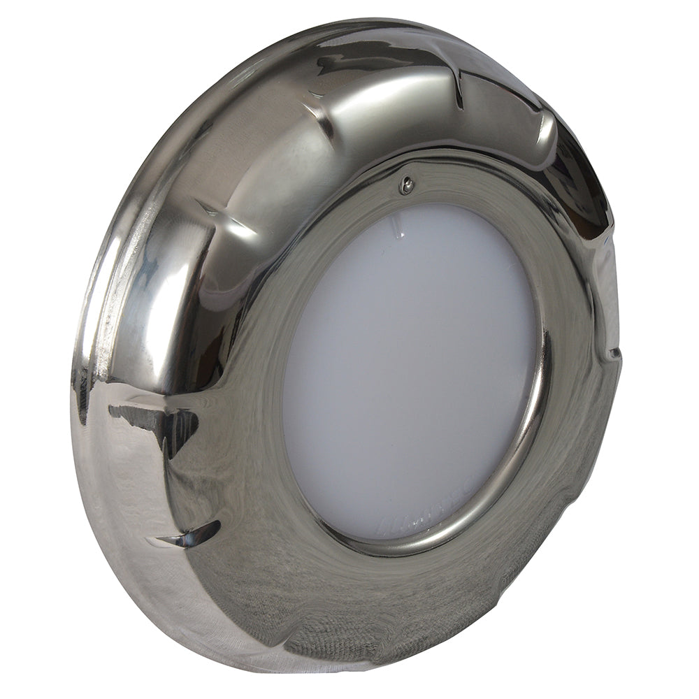Lumitec Aurora Dome Light Polished SS Finish 2-Color White/Blue Dimming  101138
