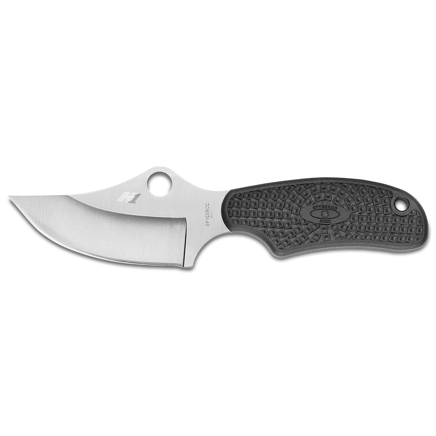 Spyderco, ARK, 2.56" Fixed Blade Knife, Lightweight, H2, Black, Includes Sheath