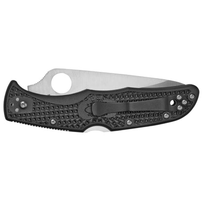 Spyderco Endura 4 Folder Knife 3.75 in Plain Edge, Black FRN Handle C10PBK