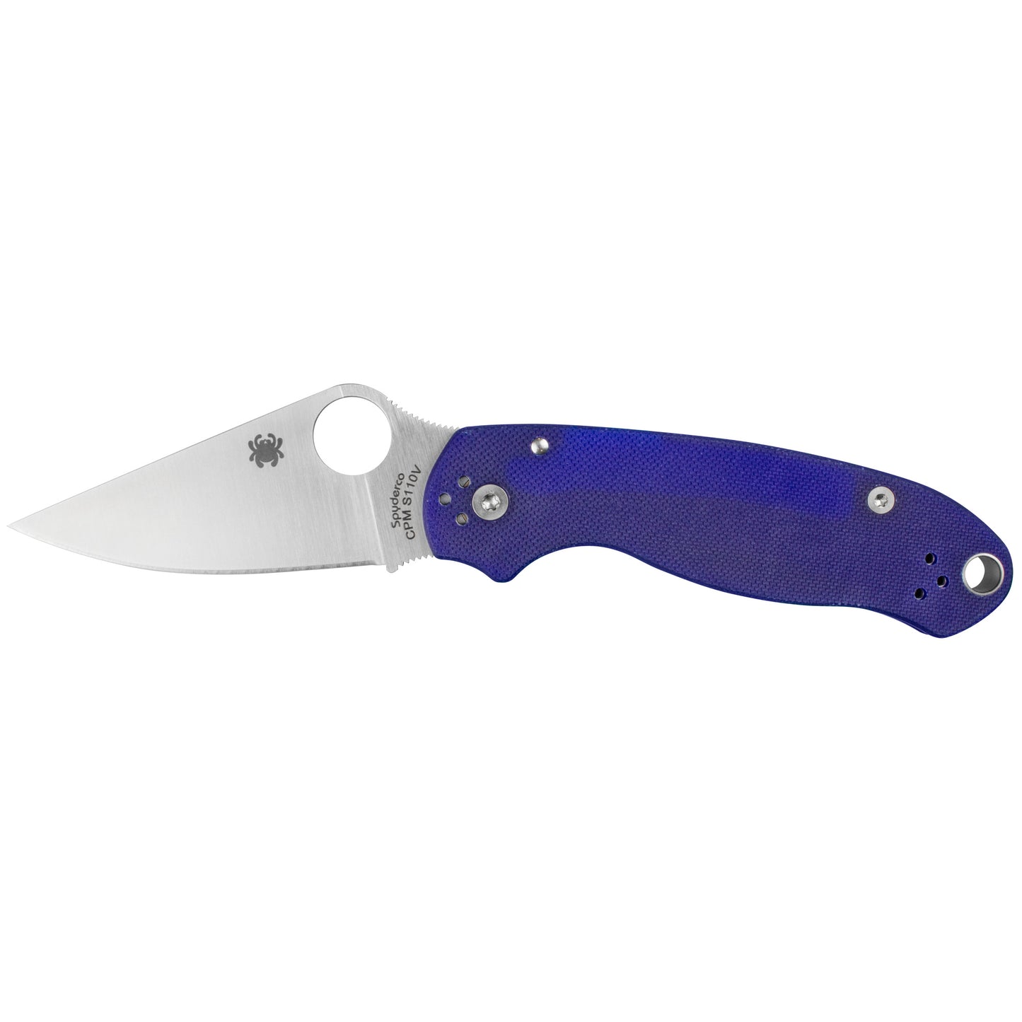 Spyderco Para Military 3 Folding Knife 2.95" CPMS110V Blade Dark Blue G-10 Handle C223GPDBL