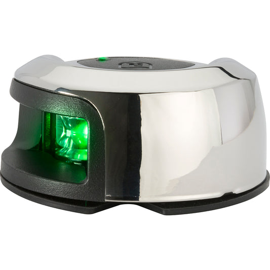 Attwood LightArmor Deck Mount Navigation Light, Starboard Green  (9NV2012SSG-7)