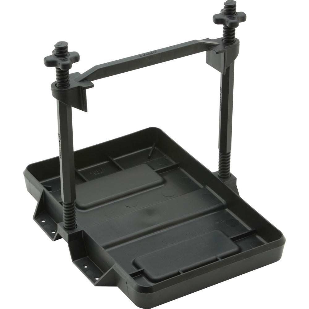 Attwood 9098-5 Heavy-Duty All-Plastic Adjustable Battery Tray - 27 Series