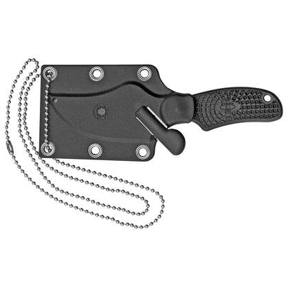 Spyderco, ARK, 2.56" Fixed Blade Knife, Lightweight, H2, Black, Includes Sheath