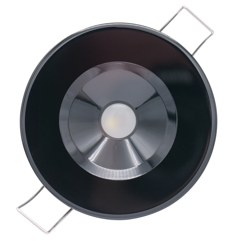Lumitec Illusion Flush Mount LED Down Light - Spectrum RGBW - Cool White - Black Housing  117157