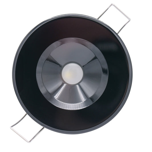 Lumitec Illusion Flush Mount LED Down Light - Spectrum RGBW - Cool White - Black Housing  117157
