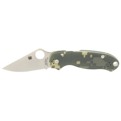 Spyderco Para 3 Folder Knife 2.95" Plain Digi Camo G-10 Handle  C223GPCMO