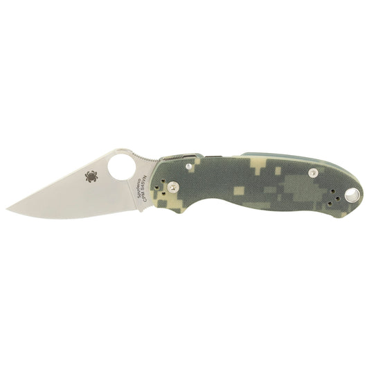 Spyderco Para 3 Folder Knife 2.95" Plain Digi Camo G-10 Handle  C223GPCMO