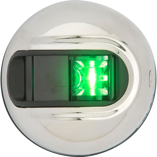 Attwood LightArmor Vertical Surface Mount Navigation Light, Starboard Green  2NM