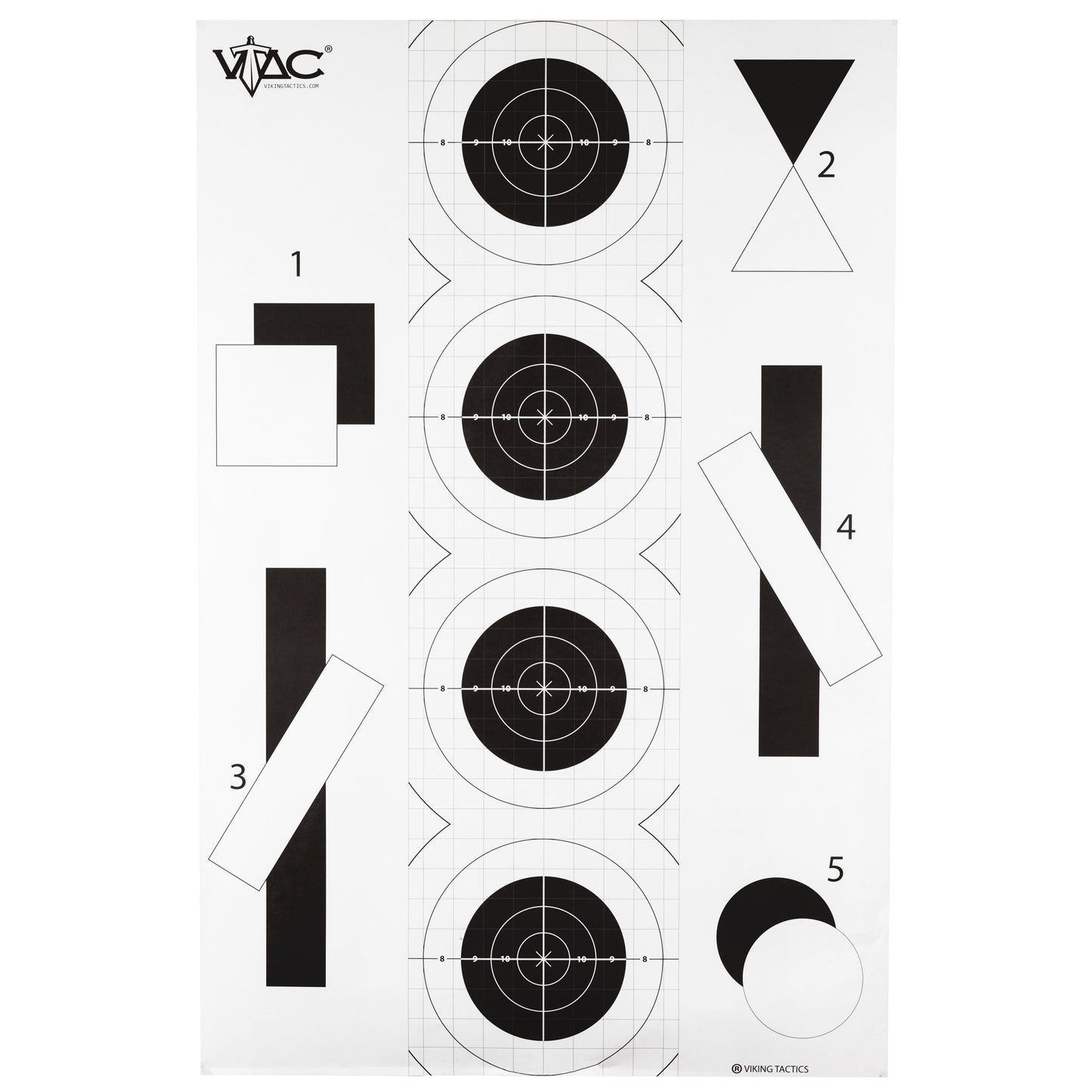 Action Target VTAC-P Viking Tactics Double Sided Target 23" x 35"  100 Per Box