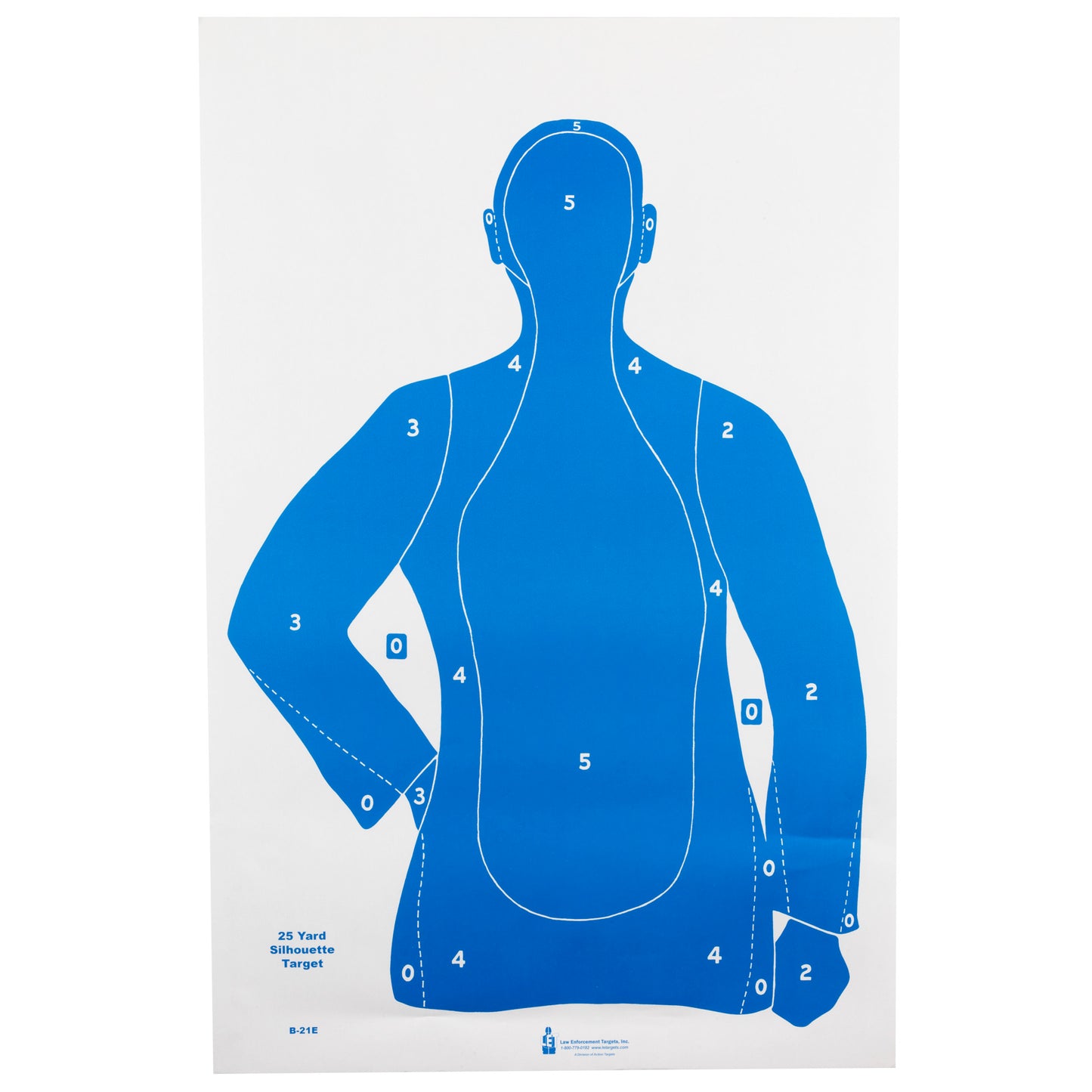 Action Target B-21E Blue Cardstock Target 23 " x35"  100 Per Box  B-21EBLUE-100