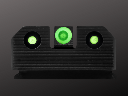 XS R3D 2.0 Night Sight For HK P30 Green Glow w/ Green Outline  HK-R203P-6G