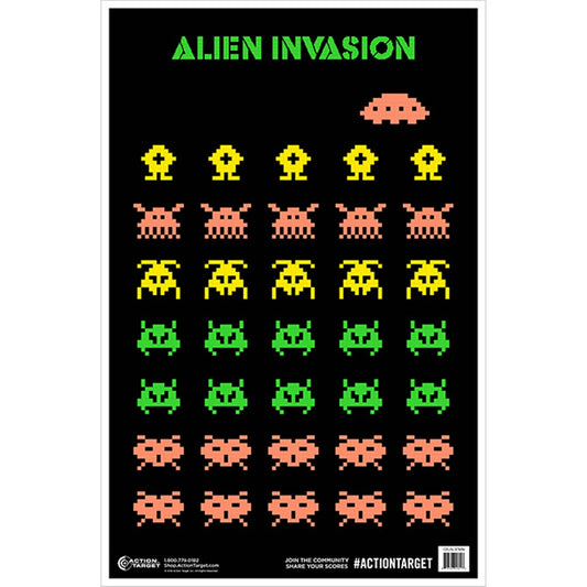 Action Target Alien Invasion Targets Paper 23" x 35" 100 Per Box  GS-ALIENIN-100