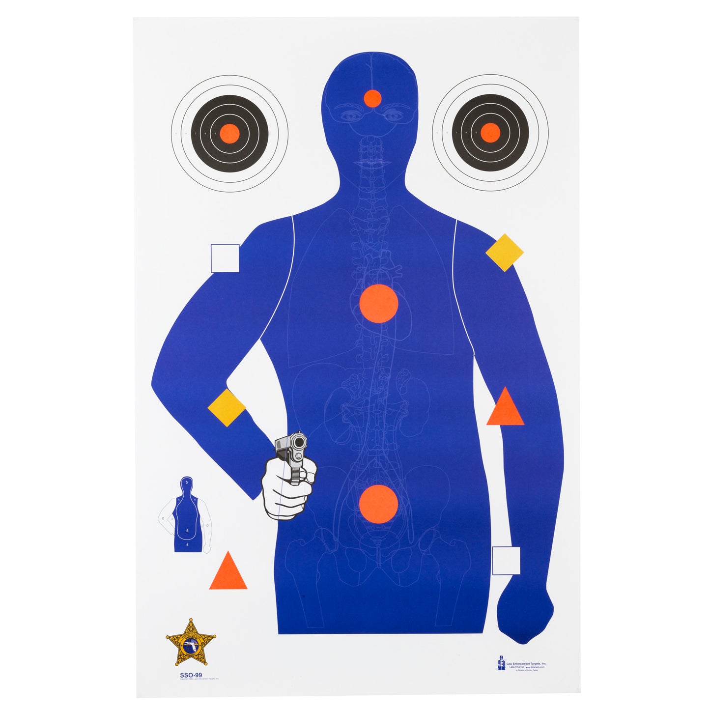 Action Target Sheriff's Office Sarasota Co. (FL) Target 23" x 35"  100 Pack