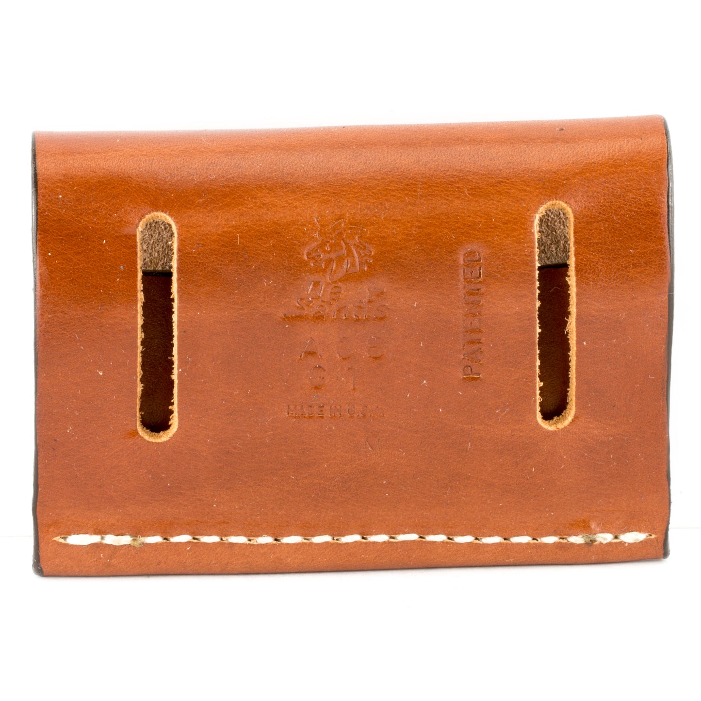 DeSantis Cartridge Pouch 2 X 2 X 2 Holds 38/357 Caliber Tan Leather  A08TJG1Z0