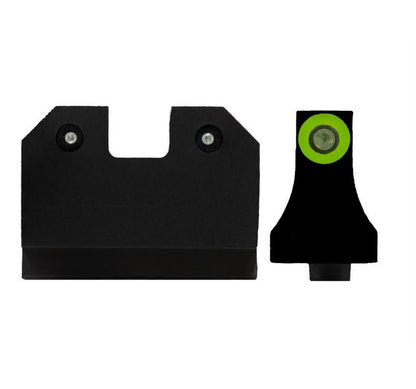 XS  R3D Suppressor Height Sights Green For Glock 17,19,22,23,24,26   GL-R021P-6G