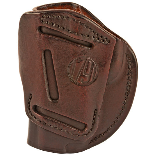 1791 4 Way Leather Belt Holster  Right Hand Signature Brown Fits Glock 48 Size 1